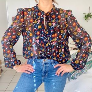 Zara flower blouse💕